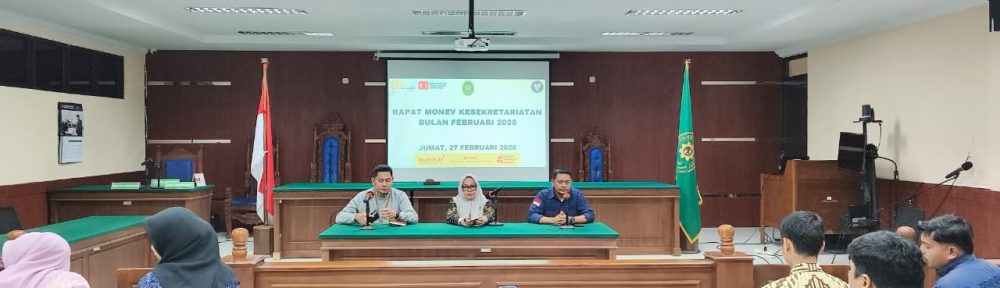 Rapat Monitoring dan Evaluasi Kesekretariatan PTUN Makassar